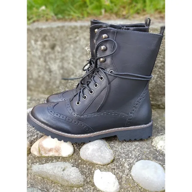 Gležnarji črni 7180 BLACK-1