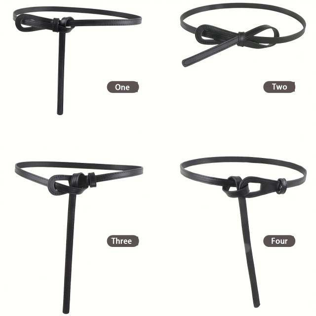 Eleganten pas za zavezovanje v pasu z dizajnom vozla