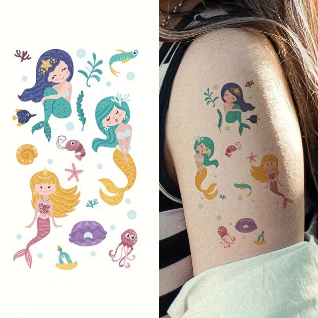 Komplet 30 začasnih tattoo nalepk za otroke