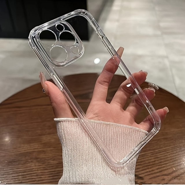 Preprost prozoren ovitek za telefon iPhone 13