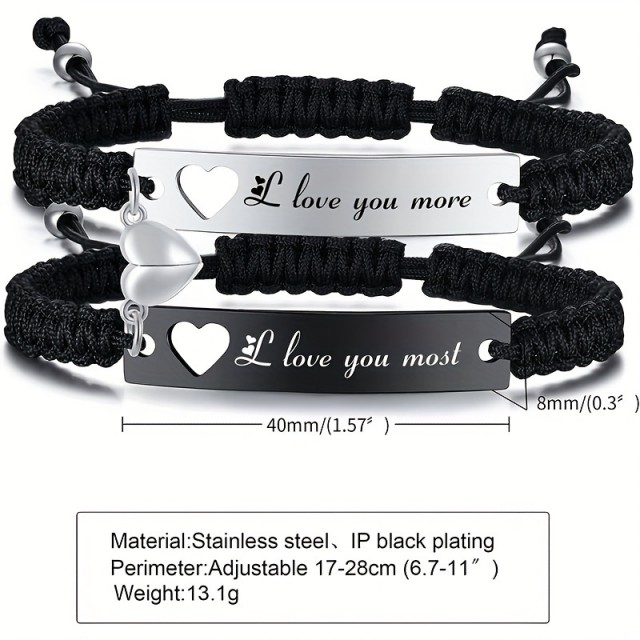 Komplet 2 zapestnic za par ALWAYS & FOREVER