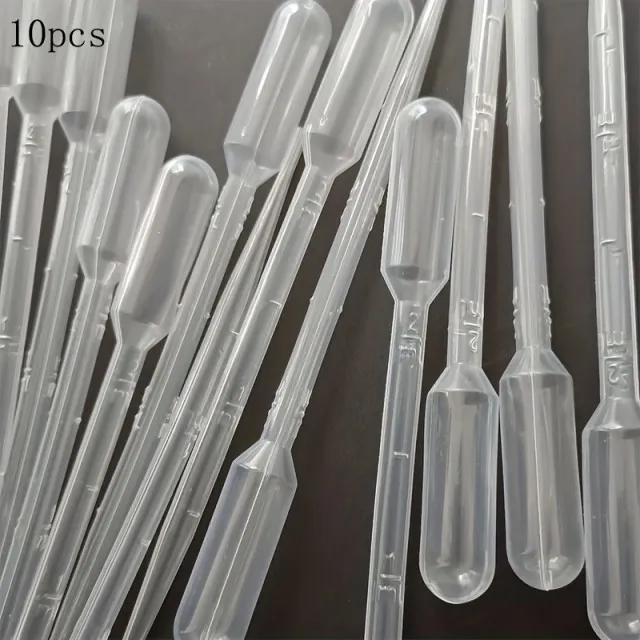 Komplet 10 plastičnih kapalk za sveče 2ml 
