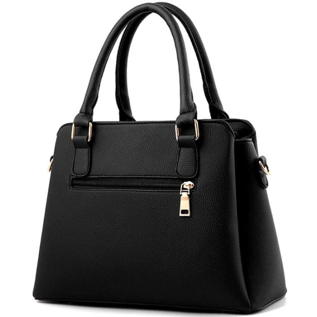 Elegantna črna ženska torbica v črni barvi T32
