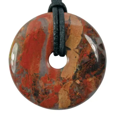 Obesek s poldragim kamnom BRECCIATED JASPER