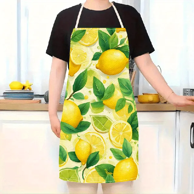 Moški ali ženski predpasnik s potiskom limon