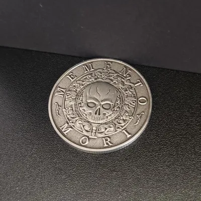 Spominski kovanec MEMENTO MORI