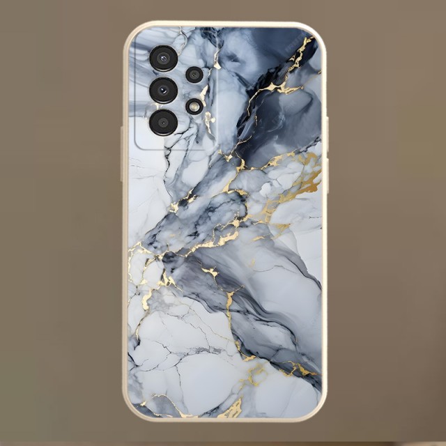 Elegantni ovitek za Samsung – marmor z zlatimi detajli Samsung Galaxy A55