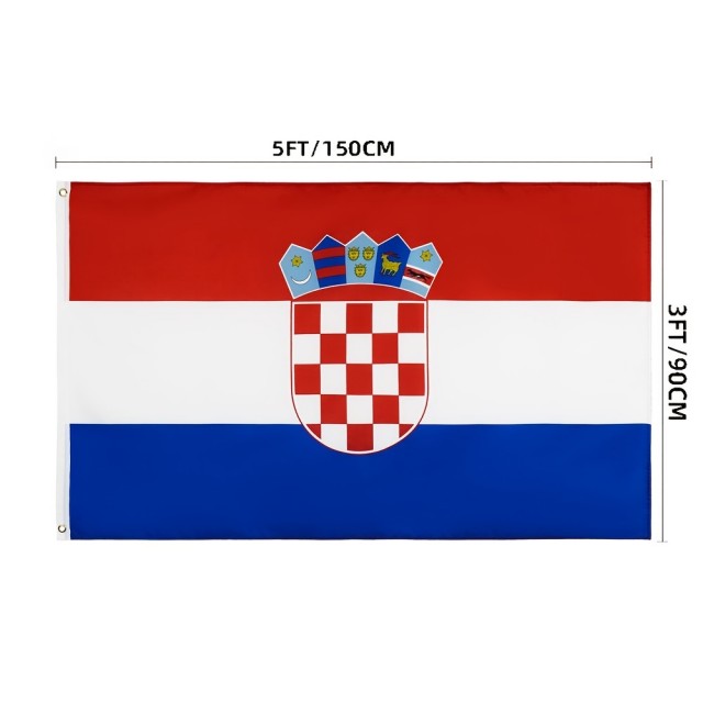 Zastava Hrvaške 90cmX150cm hrvaška zastava
