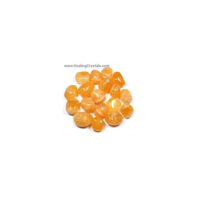 Obesek s poldragim kamnom ORANGE CALCITE (Oranžni kalcit)