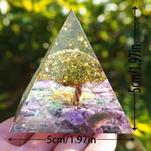 1 kos Orgonitne piramide Drevo življenja amerist 5cm
