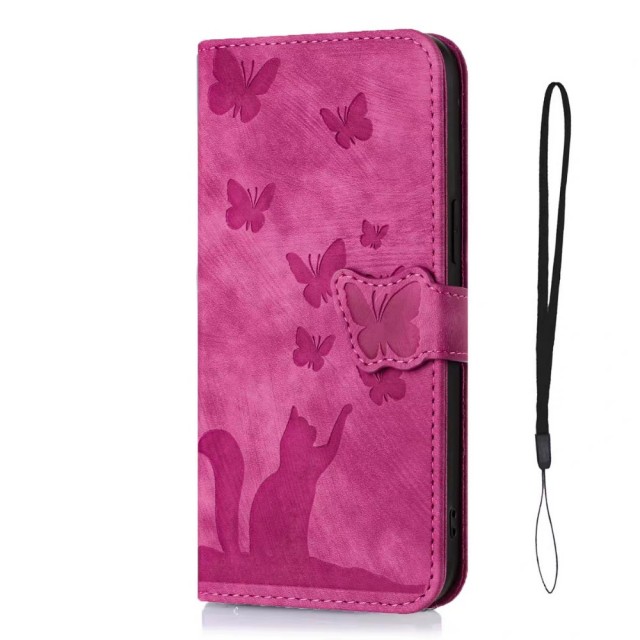Usnjen pink ovitek za telefon iPhone 16