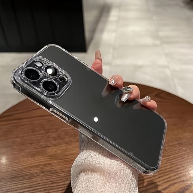 Preprost prozoren ovitek za telefon iPhone 13
