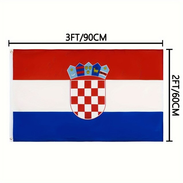 Zastava Hrvaške 90cmX150cm hrvaška zastava