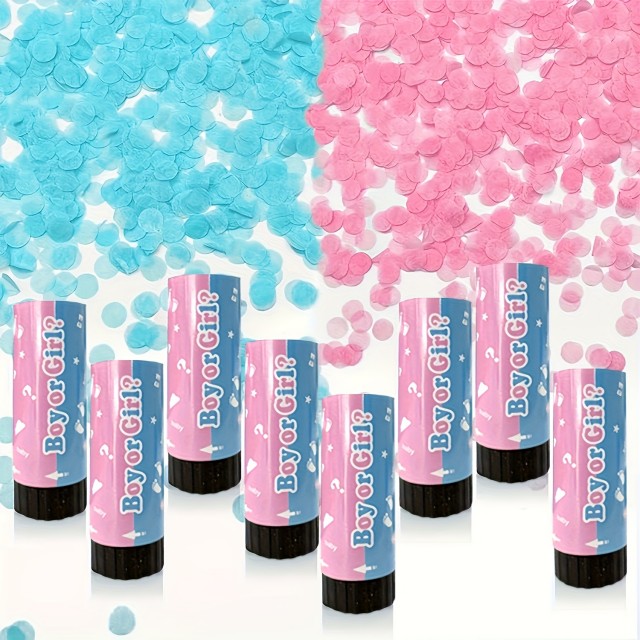 Konfeti top za razkrivanje spola – moder ali roza