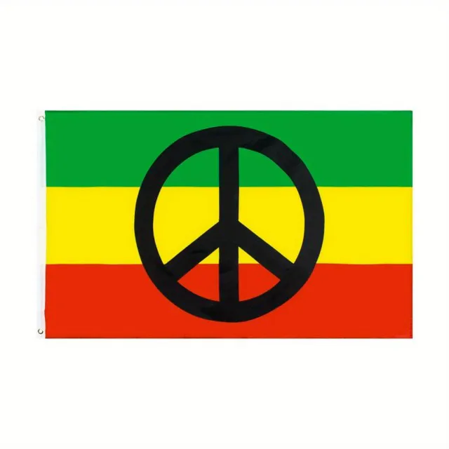 Zabavna Rasta Peace zastava 90cmX150cm