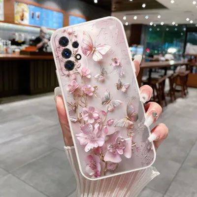 Potiskan ovitek z metulji za telefon Samsung Galaxy A16