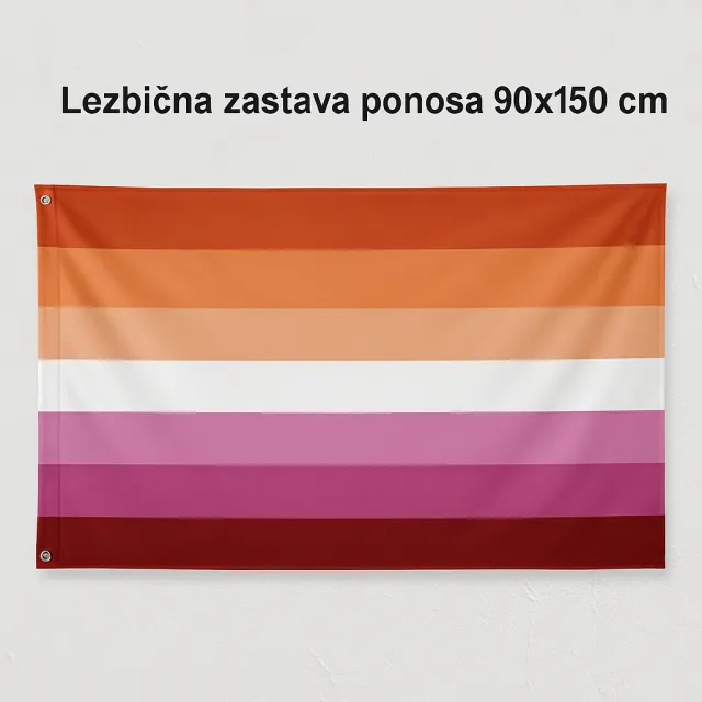 Lezbična zastava ponosa 90x150 cm 