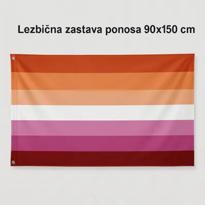 Lezbična zastava ponosa 90x150 cm 