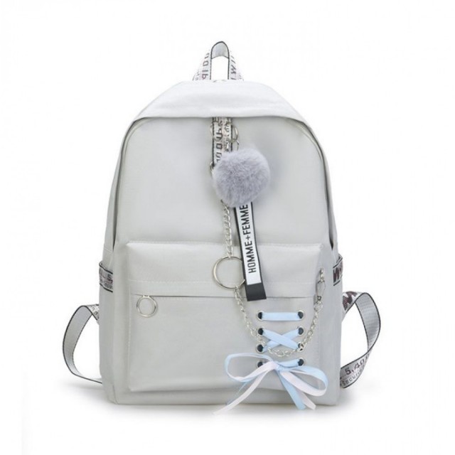 Športno-elegantna torbica/nahrbtnik v sivi barvi