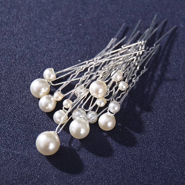 Komplet 18 lasnic s perlicami različnih velikosti, 2 barvi