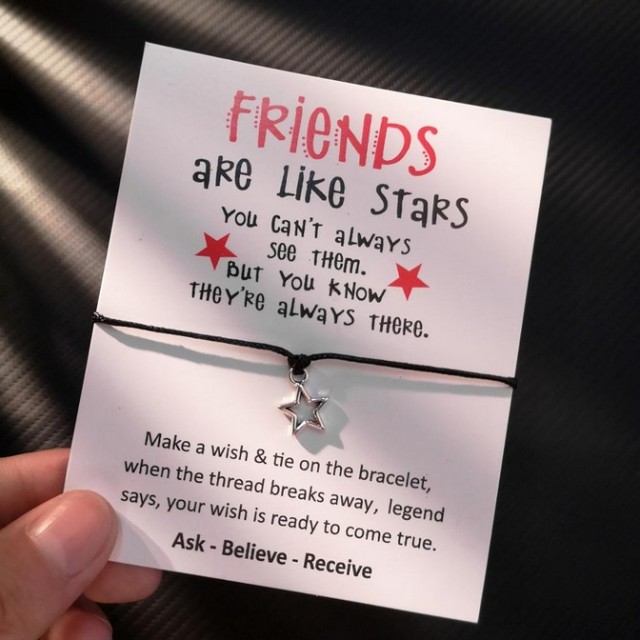 Zapestnica FRIENDS ARE LIKE STARS,darilo za prijateljico