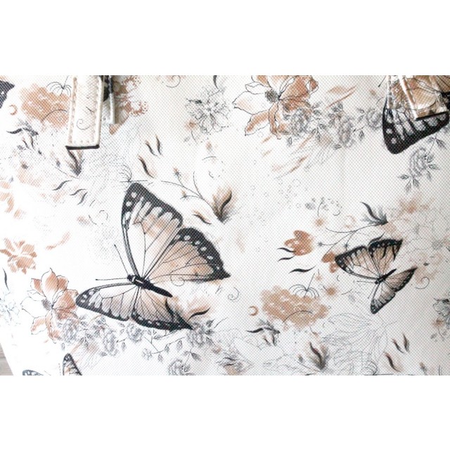 Torbica vintage rjava metuljčki