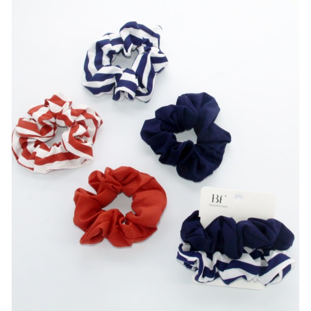 Komplet 2 scrunchie gumic za lase, dve barvi