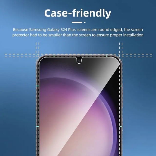 Komplet 3 zaščitnih stekel za mobilni telefon (Samsung Galaxy S24+)