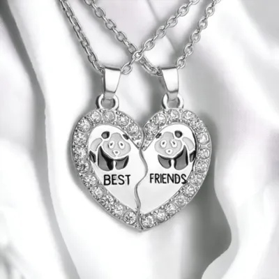 Set 2 verižic BEST FRIENDS, panda