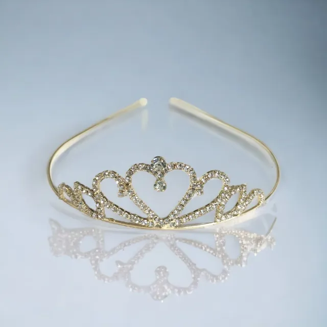 Tiara za lase v srebrni ali zlati barvi, 307-6