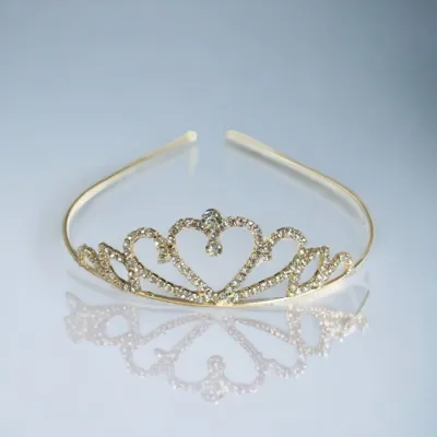 Tiara za lase v srebrni ali zlati barvi, 307-6