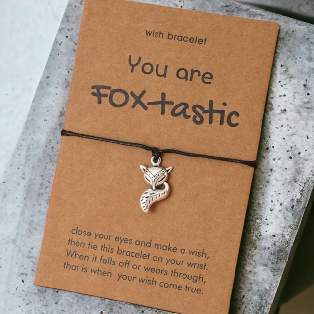 Zapestnica s posvetilom YOU ARE FOXTASTIC