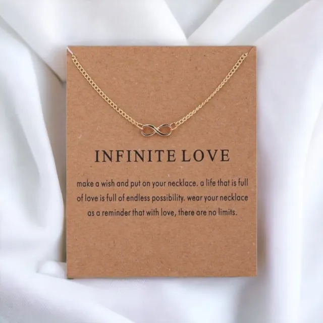 Verižica s posvetilom INFINITE LOVE, zlata