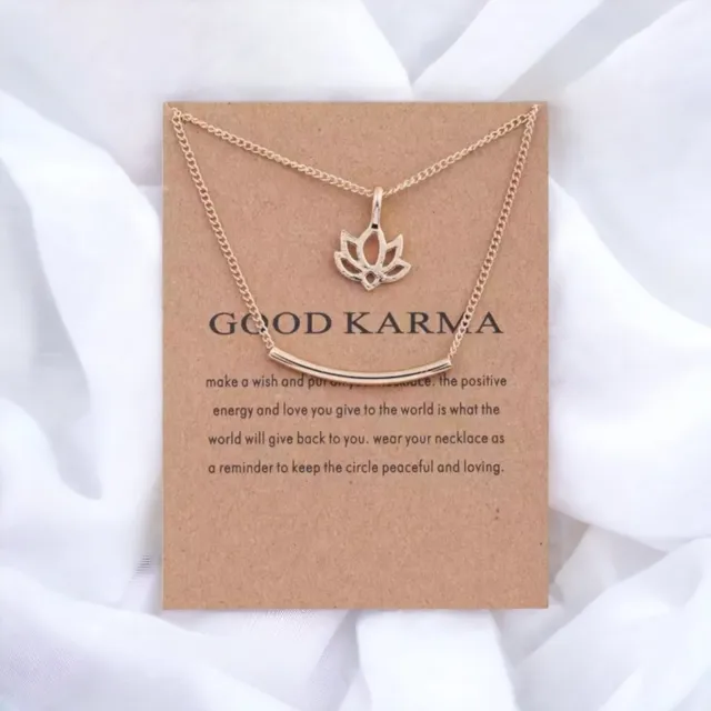 Verižica v zlati barvi GOOD KARMA