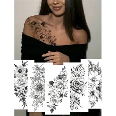 Set 5 večjih tattoo nalepk 