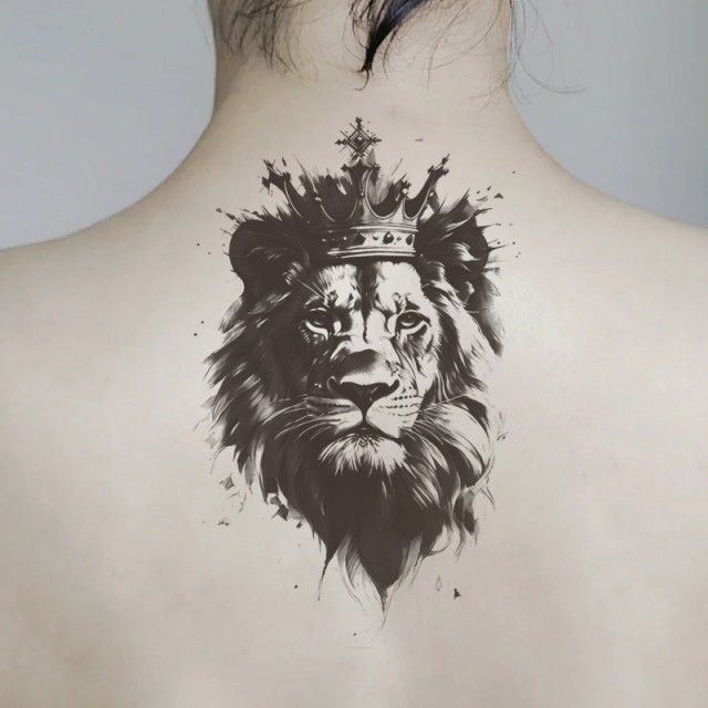 Vodoodporni začasni tatoo z vzorcem Levji kralj