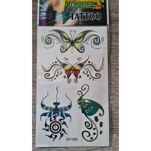 Komplet pisanih tatujev metulji BY-086