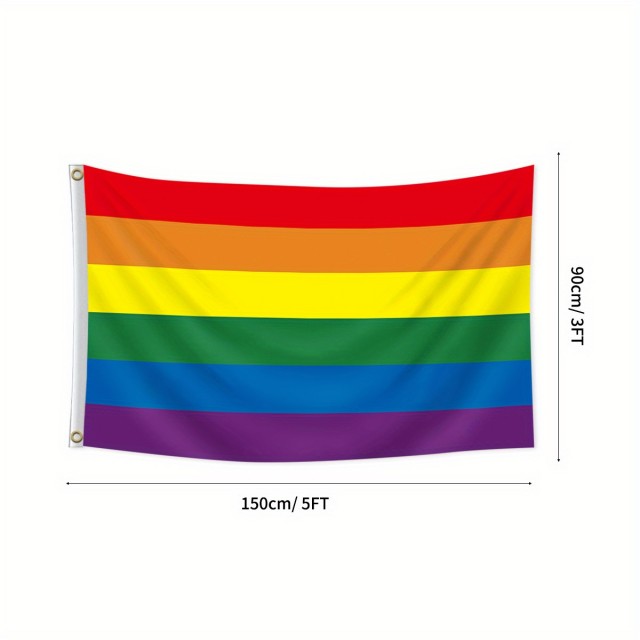Pride zastava 90 cm x 150 cm – mavrična zastava ponosa LGBT zastava