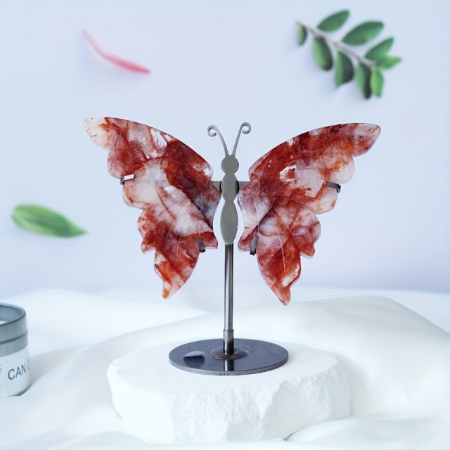 Metulj Ognjeni kremen- Fire Quartz