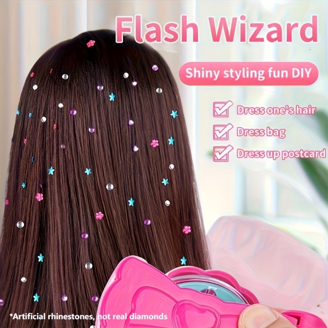 Flash Diamond – Čarobna naprava za okraševanje las s kamenčki