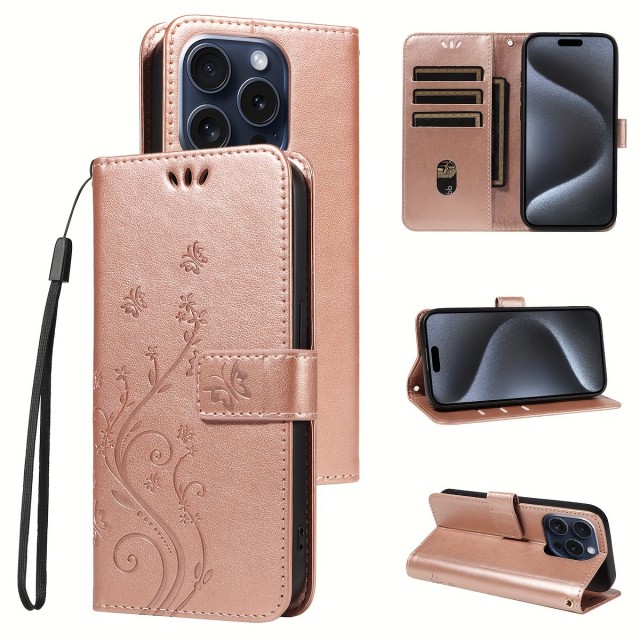 Ovitek za mobilni telefon z režo za kartico in vrvico za iPhone 16 PRO