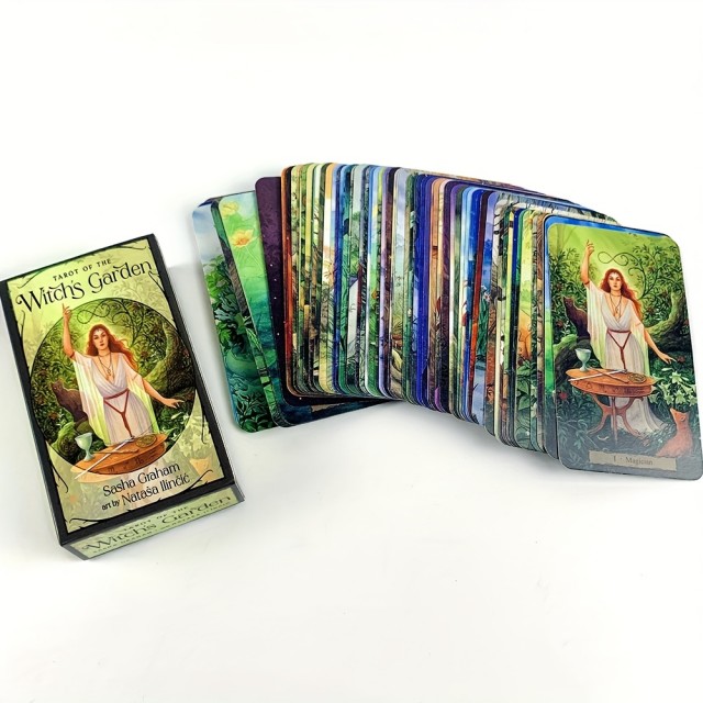 Komplet 78 tarot kart ČAROVNIŠKI VRT