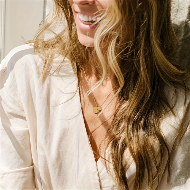 Personalizirana ogrlica dva kroga in gravura po želji