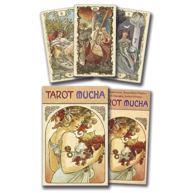 Tarot Mucha – Umetniški komplet 78 tarot kart