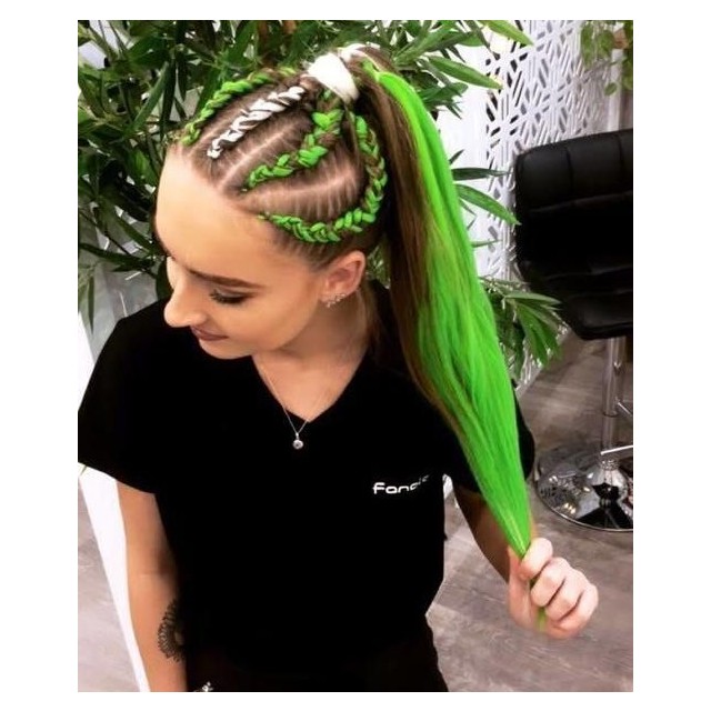 Lasni podaljšek za kitke clip on - 8 barv