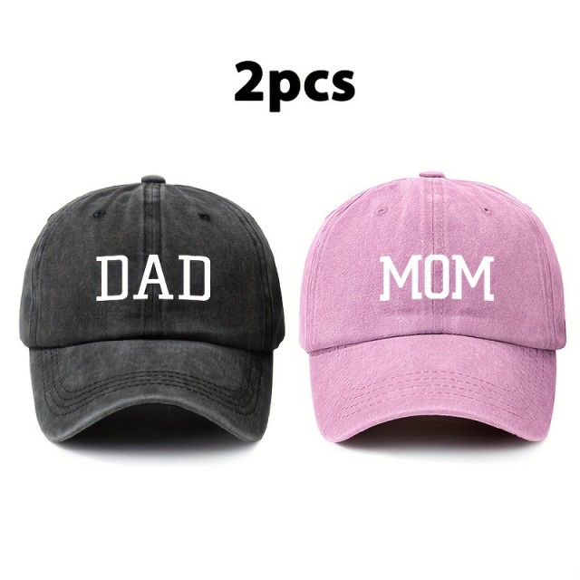Komplet 2 kap s šiltom MOM DAD