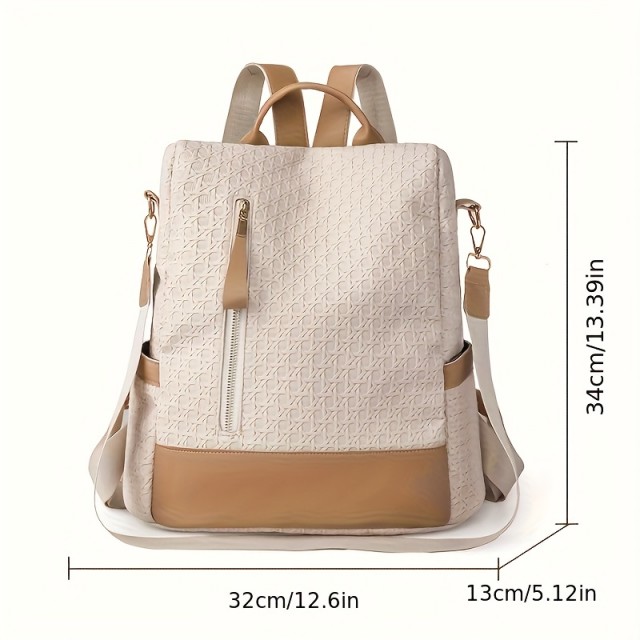 Elegantni ženski nahrbtnik z nastavljivimi naramnicami
