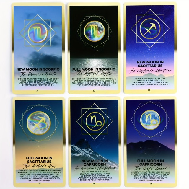Komplet orakeljskih kart Mistični Lunin Orakelj