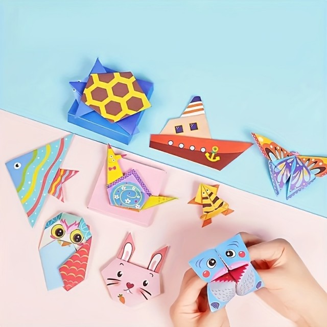 Komplet za origamije iz papirja - 54 unikatnih dizajnov za ustvarjalne projekte