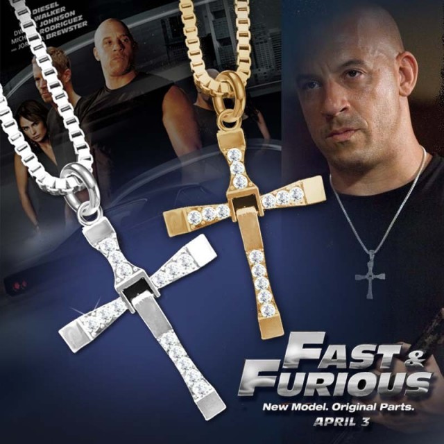 Verižica moška Fast and Furious srebrna ali zlata